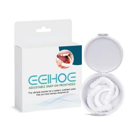 EELHOE Adjustable Snap On Dentures For Teeth Modification, Gap Filling, Braces, Orthodontics, And Dentures Kit (Option: 1pcs)