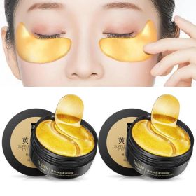 Skincare Products 24K Gold Hyaluronic Acid Eye Mask Remove Dark Eye Circles Collagen Eye Patches Korean Face Care Product (Color: 2 Boxes)