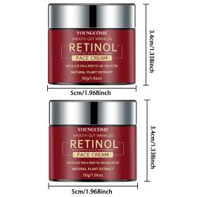 Retinol Lifting Firming Cream Repairing Moisturizing Nourishing Cream Brightening Skin Facial Cream Anti-Aging Face Skin Care (Color: 2pcs-30g)
